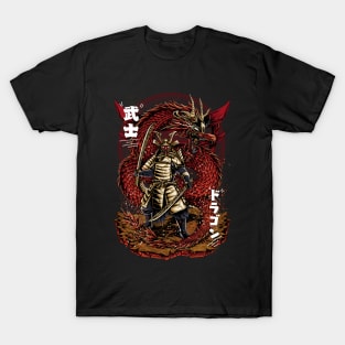 Japan Samurai Dragon T-Shirt